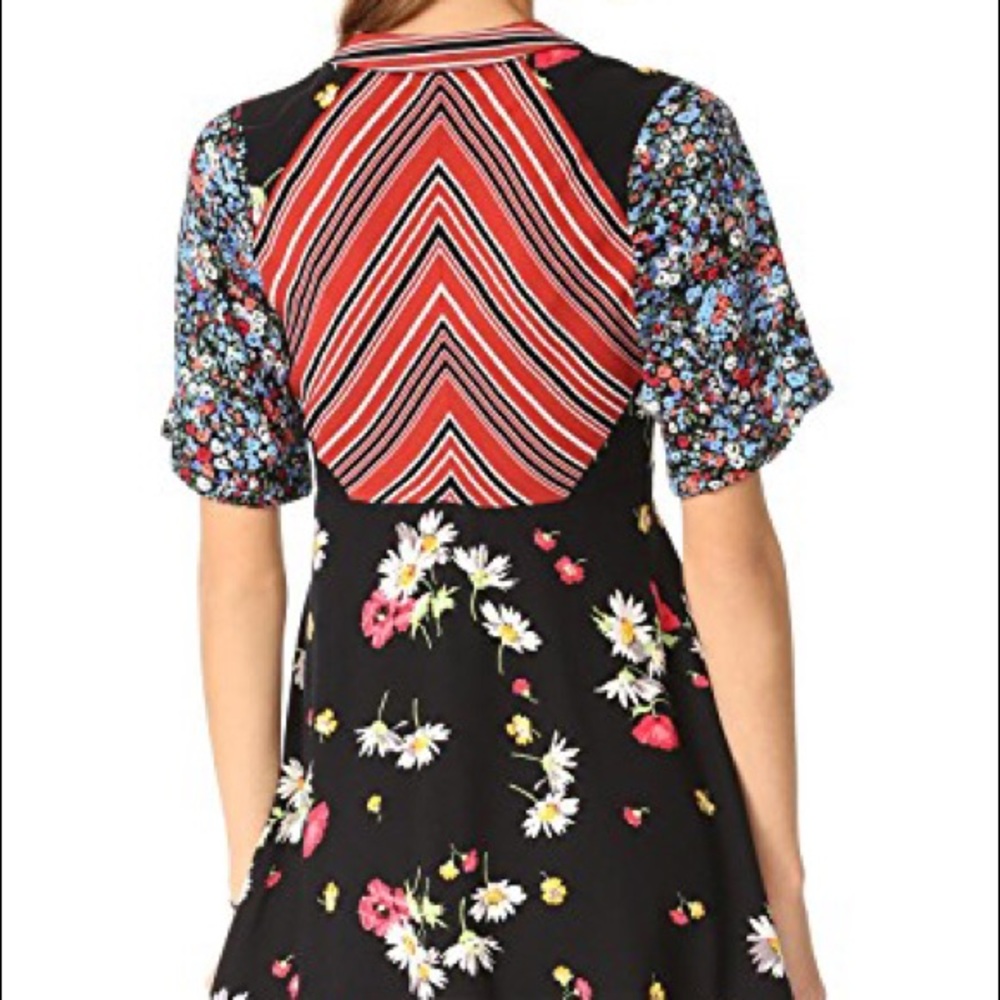 Free People Stripes and Flowers Mini Dress - Picture 3 of 5